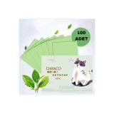 SECRET LİFE Organik Cotton Yeşil Çaylı -yag Emici-parlama Önleyici -temizleme Kagıt Mendil 100 Adet(1 Kutu)