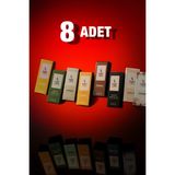 SECRET OF LOVE 8 Li Dekoratif Araç Kokusu 8 ml Cam Şişe Asma Kokuları ile Ferahlatıcı Etki