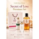 Secret of Love Premium Bakım Seti Pirinç Mayalı Tonik Saç Parfümü Duş Jeli Hediye Çantalı - Secret Güzellik Seti - Secret Of Love Hediye Seti