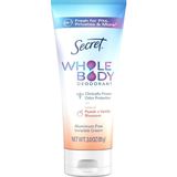 Secret Whole Body Peach + Vanilla Blossom Alüminyumsuz Tüm Vücut Krem Deodorant 85Gr