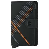 SECRID Mini Deri Cüzdan Mat Stitch Linea Erkek RFID Kart Koruyuculu, Turuncu, Talla única, Modern