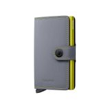 Secrid Miniwallet Matte Kartlık Cüzdan, Gri-Yeşil