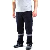 Secura İş Güvenliği Yazlık Gabardin Iş Pantolonu 16X12 %100 Pamuklu - Lacivert - 4XL
