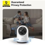 Security P1 Pro Iç Mekan 3k Wi-Fi Kamerası – Yapay Zeka Algılama, 360° Dönebilme, Gece Görüşü, 256GB’A Kadar Microsd Kart Desteği ve Sesli Asistan Uyumluluğu,dijital Zoom – Beyaz - standart