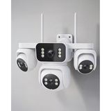 Secuzi 8mp Akıllı Wi-Fi Güvenlik Kamerası (2+2+2+2) 1 Ptz , 2 Manuel , 1 Sabit Kamera / Çift Yön Ses / Renkli Gece Görüşü - Beyaz