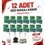 Sed Masaj Kremi 12 Adet Set Krem 38 gr / 45 ml Viks Ferahlatıcı-Mayavit Store Not Tutuculu Biblo Hediyelidir
