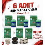 Sed Masaj Kremi 6 Adet Set Krem 38 gr / 45 ml Viks Ferahlatıcı-Mayavit Store Not Tutuculu Biblo Hediyelidir
