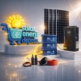 Sed Solar Enerji Deposu 2kw Karavan Solar Enerji Paketi | 210W Panel + 200AH Jel Akü - YOK