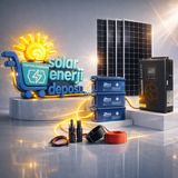 Sed Solar Enerji Deposu 2KW Karavan Solar Enerji Paketi | 210W Panel + 200Ah Jel Akü