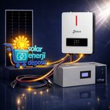 Sed Solar Enerji Deposu 4000W Lityum Güneş Enerjisi Paketi - YOK