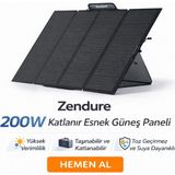 Sed Zendure 200W Katlanır Esnek Güneş Paneli - YOK