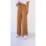 SEDA FİDAN BOUTIQUE Kaşkorse Yazlık Star Pantolon Camel