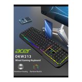 SEDAŞ LIVING UNITS Siyah Rgb Rainbow Backlit Gaming Keyboard Rainbow Kablolu Klavye Kablo Uzunluğu 1,5 Metre