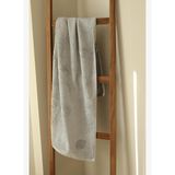 Sedef Bambu Nakışlı Banyo Havlusu 70x140 cm Gri