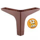 Sedef Lüks Mobilya Kanepe Sehpa Tv Ünitesi Koltuk Ayağı 12 Cm Ahşap Desenli Ceviz Baza Ayakları