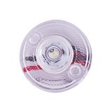 Sedef Mini Round Yuvarlak Led Lamba Tek Led Su Geçirmez 12/24 Volt Beyaz 10 Adet