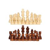 Sedef Okey Eser Ahşap Satranç Taşı No:35 Büyük Boy (şah: 8,8 Mm -piyon: 4 Mm -vezir:8,5 Mm )