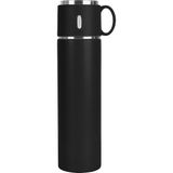 Sedef Silver Çelik Termos Bardak 580 ml Bardaklı Thermos Mug Kupa Araç Termos Coffee Cup SDF526 Tea Cups - 590 ml - Mat Siyah