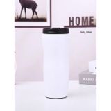 Sedef Silver Çift Katman 450 Ml Paslanmaz Çelik Kahve Çay Mug Termos Bardak