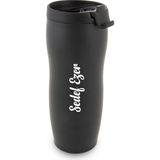 Sedef Silver Kişiye Özel Isim Yazılabilir Hediyelik Isimli 450 ml Paslanmaz Çelik Termos Bardak Mug - 500 ml - Siyah