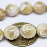 Sedef Taşı 12Mm/3 Adet (Karamel)