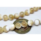 Sedef Taşı 8mm/5 Adet (karamel)