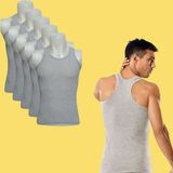 Sedef Yıldızı Ekonomik 5li Paket Sedef Yıldız ve Spor Atlet - Gri - XL