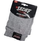 Sedef Yıldızı Erkek Düğmeli Penye Boxer 1094 - 6 Adet - 2XL - Gri