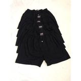 Sedef Yıldızı Erkek Düğmeli Penye Boxer 1094 - 6 Adet - XL - Siyah