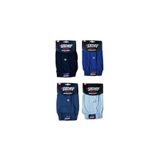 Sedef Yıldızı Erkek Mavi Düğmeli Havlu Boxer 3 Adet