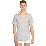 Sedef Yıldızı Erkek Penye Bisiklet Yaka Renkli Fanila Atlet 1009 - 6 Adet - 2XL - Gri