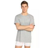 Sedef Yıldızı Erkek Penye Sıfır Yaka Renkli Fanila Atlet 1008 - 6 Adet - 2XL - Gri