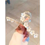 SEDEF ZARİF ÇİÇEK TAŞLI METAL MANDAL TOKA 12 CM