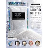 Sedefli Beyaz Glitter irisdent Epoxy NailArt Makyaj Mum Boya Sim Tozu
