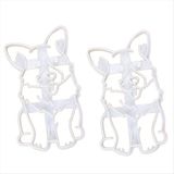 Sedipiitous 1set Kurabiye Kesiciler Kalıp Corgi Köpek Şekilli Diy Bisküvi Pişirme Aracı Happya Corgi (Yurt Dışından) - Açık Beyaz