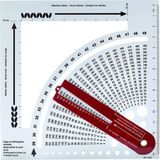 Sedipiitous Örgü Gösterge Dönüştürücü - Örme Dikiş Hesap Makinesi ve Çerçeve Cetvelini Sayma, Kazak Örme Için Örgü Araçları (Yurt Dışından) - 1 Adet