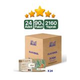 Sedir Ağacı Kokulu Islak Mendil 24x90 Lı Paket 2160 Yaprak Doğal Esans , Geri Dönüştürülebilir Kumaş