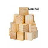 Sedir-Katran Küp Hobi Ahşap Küp Dekoratif Küp Doğal Ahşap Küp Blokları