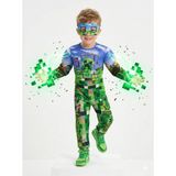 Sedirli Mınecraft Kaslı Süper Kahraman Kostüm Maskeli Mınecraft Çocuk Kostüm Kaslı Kostüm - Renkli - 5 - 6 Yaş