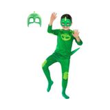 Sedirli Pijamaskeliler Kertenkele Çocuk Kostüm - Tulum + 2 Adet Maske Çok Renkli