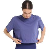 Sedona Cropped Kadın Mavi Günlük Stil T-Shirt 25KK1034-MVI - XL