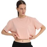 Sedona Cropped Kadın Pembe Günlük Stil T-Shirt 25KK1034-PPMB - XS