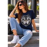 SEDORA Kurt Baskılı Unisex Tişört %100 Pamuk Kısa Kollu 6 Renk S-4XL