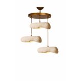 Sedra Handmade Karbon Beton Avize | Salon Avize Modelleri | E27 3’lü Sarkıt | Modern Tasarım:
