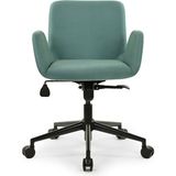 Seduna Ferrara Tekerlekli Ofis Koltuğu Petrol Renkli Kumaş ile Ergonomik Çalışma Sandalyesi