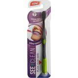 See Clean See+Clean Yeşil Plak Algılama Işıklı Diş Fırçası Orta Sertlikte Kıllara Sahip 1 Parça
