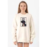 See You In Space Cowboys Minimalist Anime Poster Ekru Kadın 2ip Sweatshirt