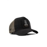 See You Later Never Logolu Cordura Siyah-Haki Trucker Şapka