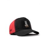 See You Later Never Logolu Cordura Siyah-Kırmızı Trucker Şapka