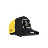 See You Later Never Logolu Cordura Siyah-Sarı Trucker Şapka